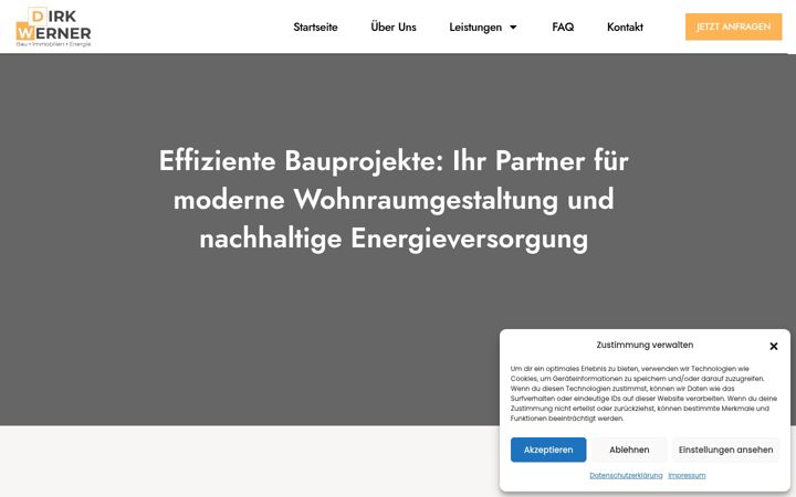 Snímek obrazovky dirkwerner-bau.de