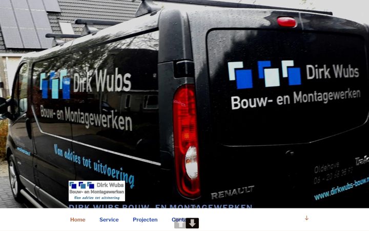 Screenshot von dirkwubs-bouw.nl