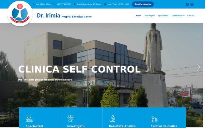 Ekrano kopija dirmedical.ro