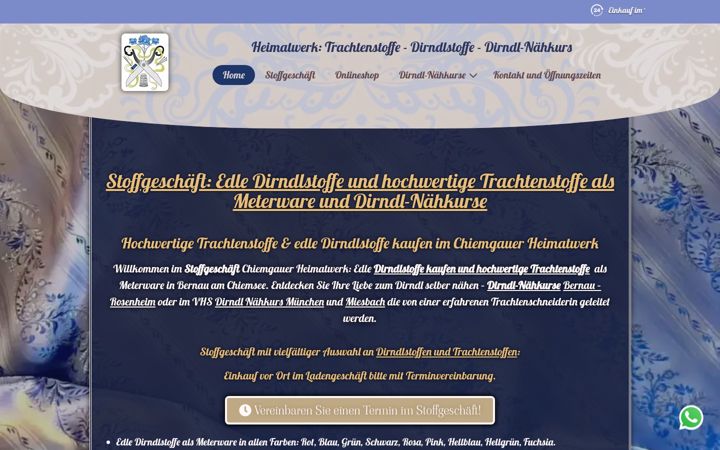 Screenshot of dirndl-tracht-tradition.de