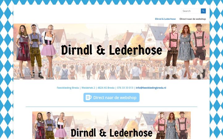 Screenshot von dirndlenlederhose.nl