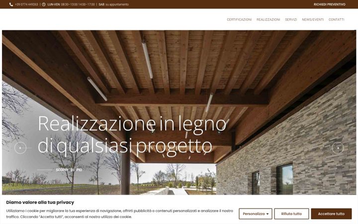 Screenshot of dirolegno.com