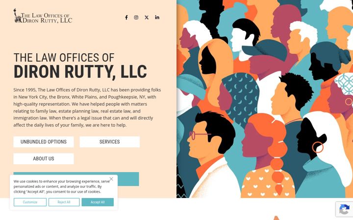 Screenshot of dironruttyllc.com