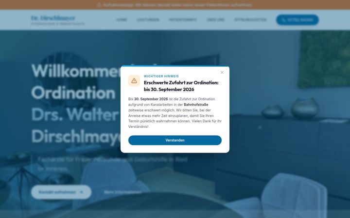 Screenshot of dirschlmayer.at