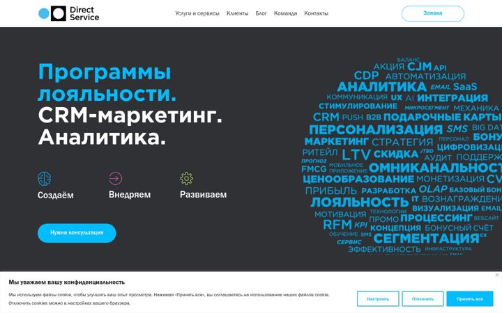 Screenshot di dirservice.ru