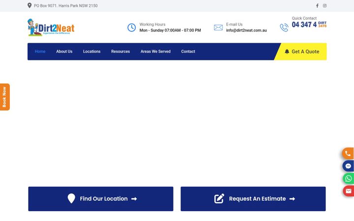 Posnetek zaslona dirt2neat.com.au