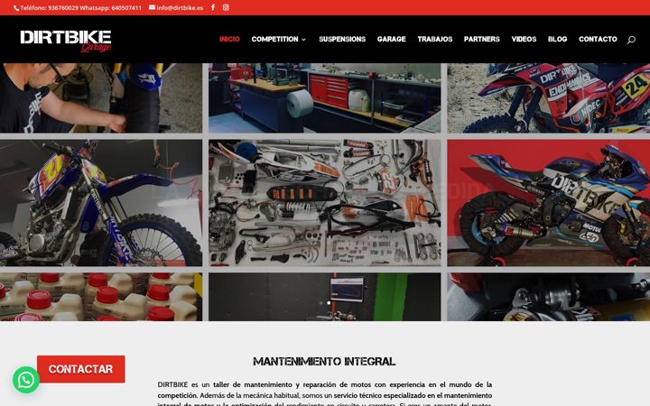 Ekraanipilt saidist dirtbike.es
