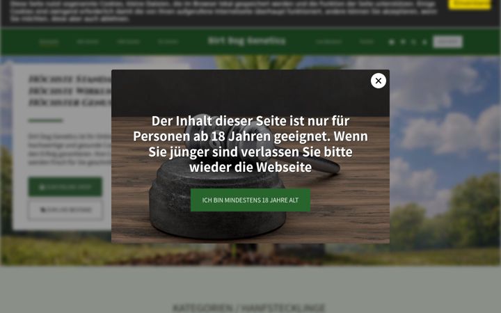 Screenshot of dirtdoggenetics.de