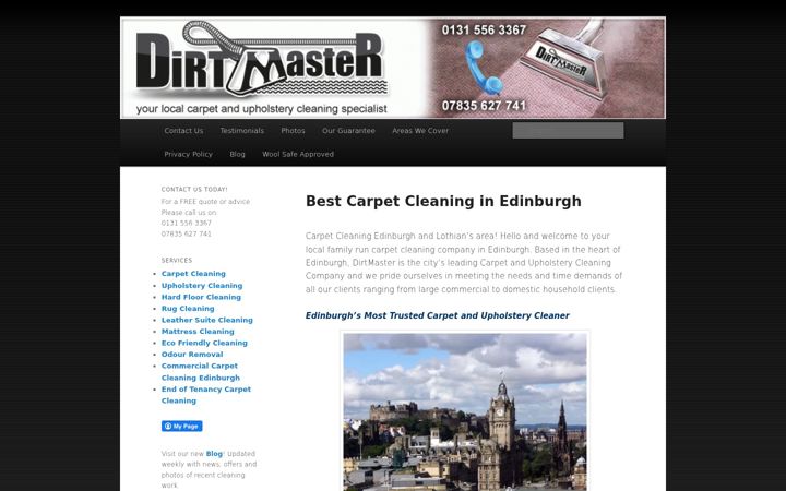 Zrzut ekranu dirtmaster.co.uk