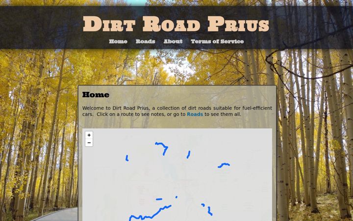 Screenshot of dirtroadprius.com