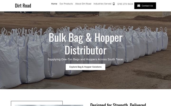 Screenshot of dirtroadtx.com