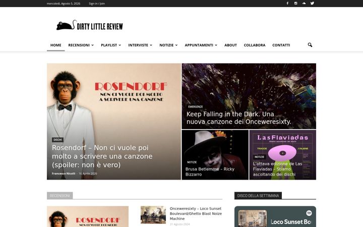 Screenshot of dirtylittlereview.com