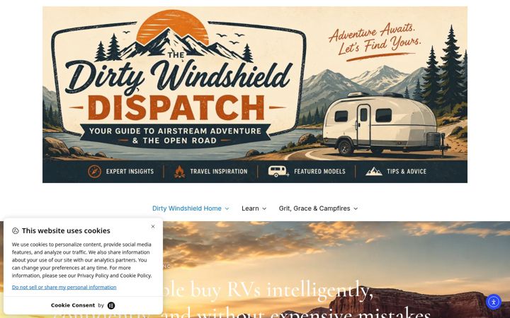 Screenshot of dirtywindshield.com