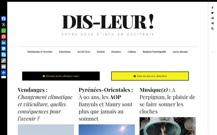 Posnetek zaslona dis-leur.fr