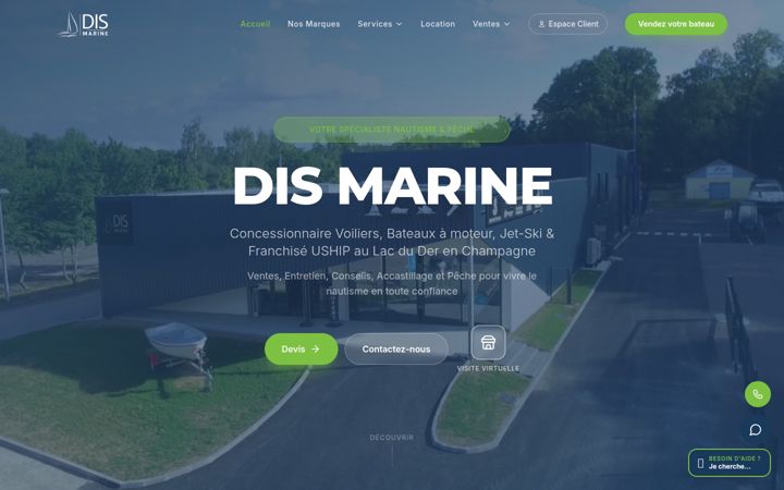 Screenshot of dis-marine.com