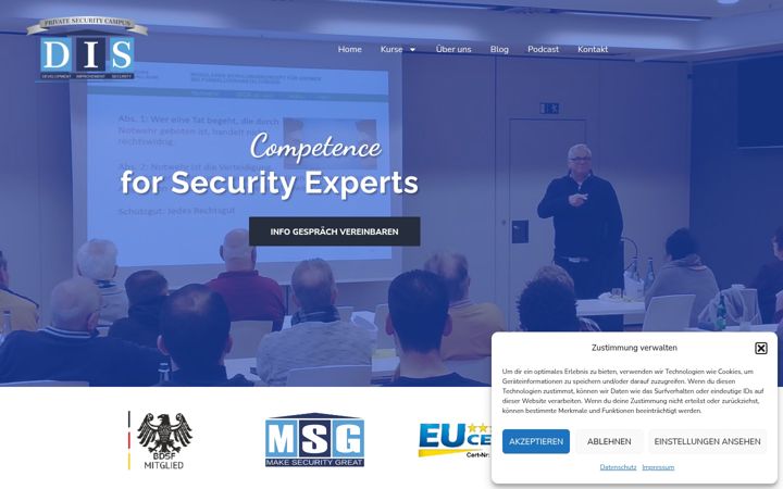 Screenshot of dis-private.de
