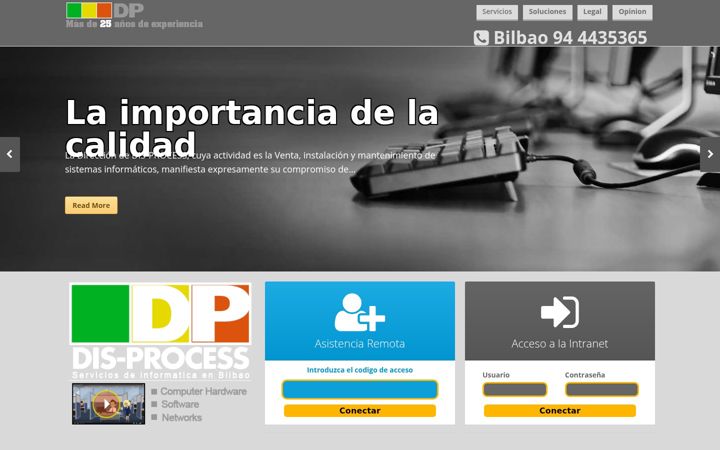 Screenshot of dis-process.com