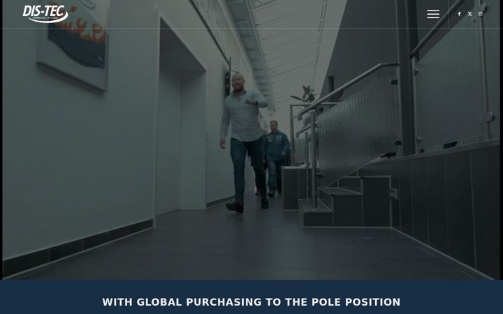 Screenshot of dis-tec.de