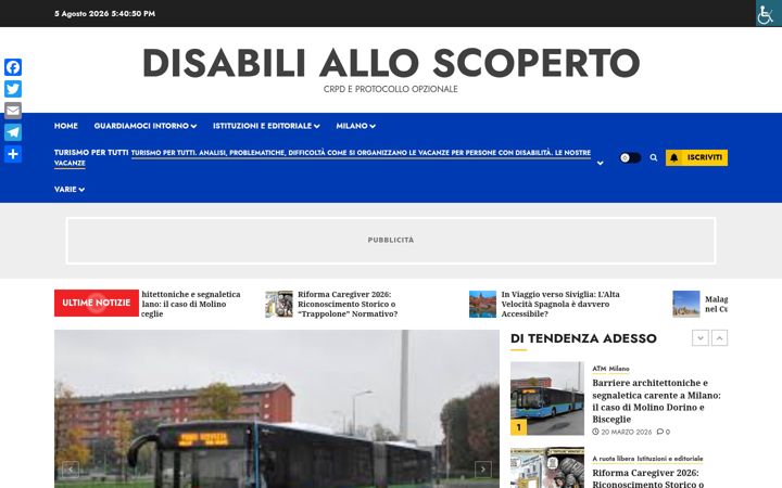Skærmbillede af disabilialloscoperto.it