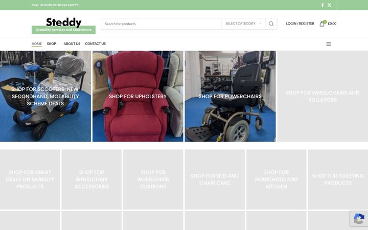Skjámynd af disabilityaids.net