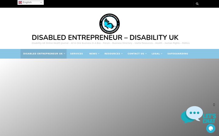 Zrzut ekranu disabledentrepreneur.uk