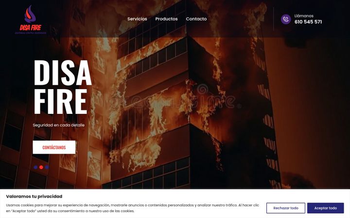 Ekraanipilt saidist disafire.es