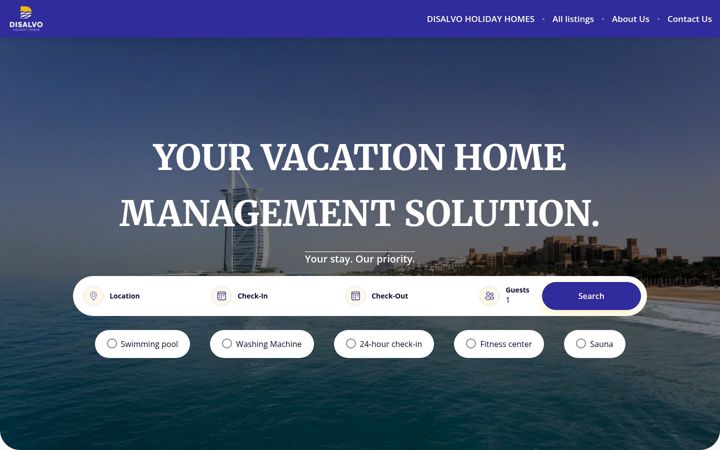 Screenshot of disalvoholiday.com