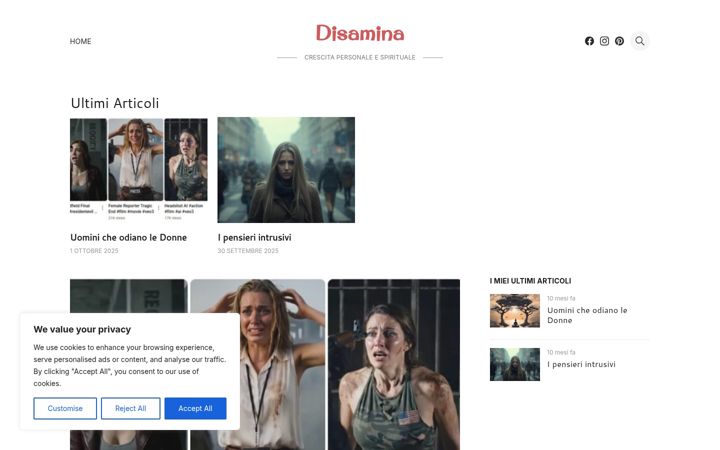 Screenshot of disamina.altervista.org