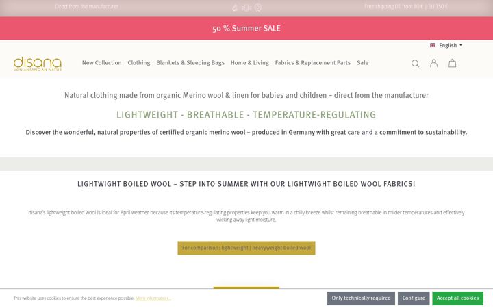 Screenshot of disana-shop.com
