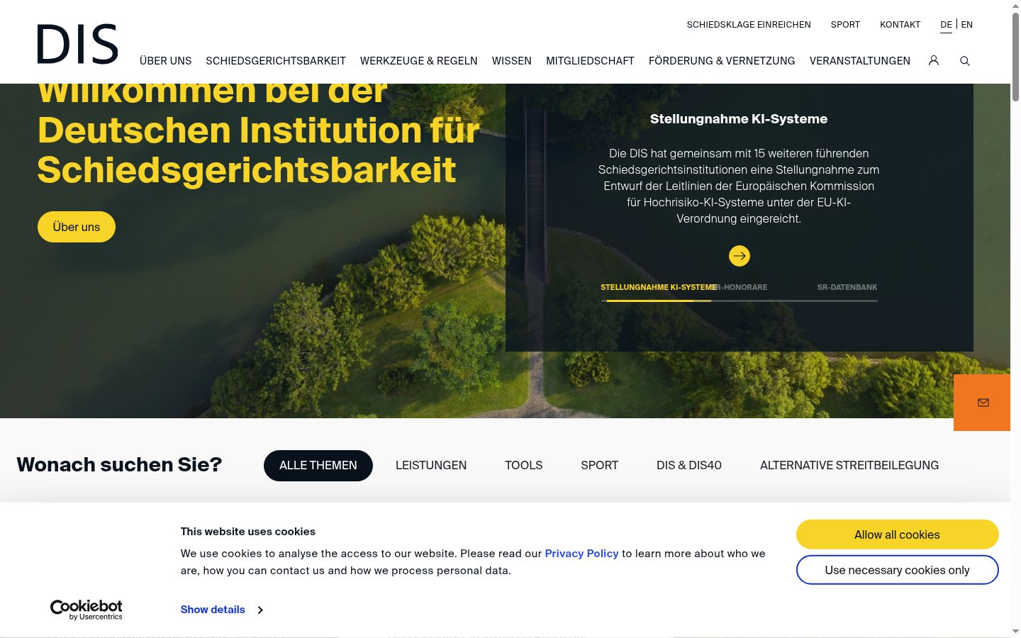 Sutikimo reklamjuostės, rodytos prieš bet kokią sąveiką, ekrano kopija