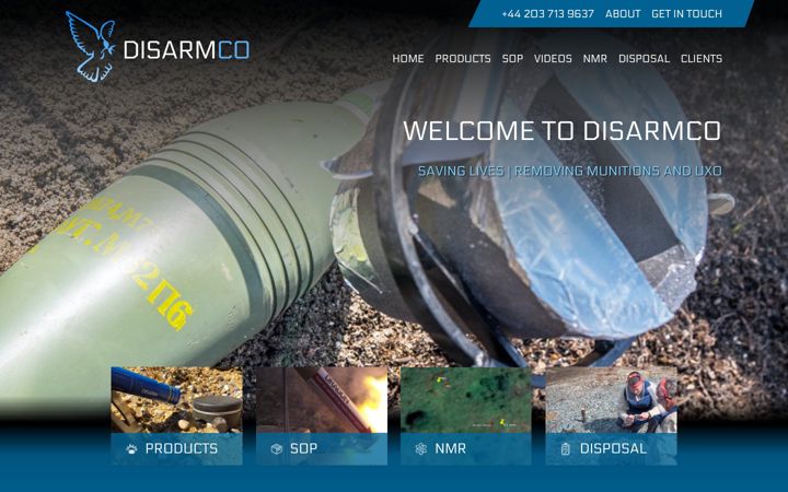 Screenshot of disarmco.com