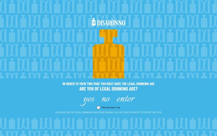 Screenshot of disaronno.com