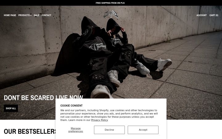 Screenshot of disarrayclth.com