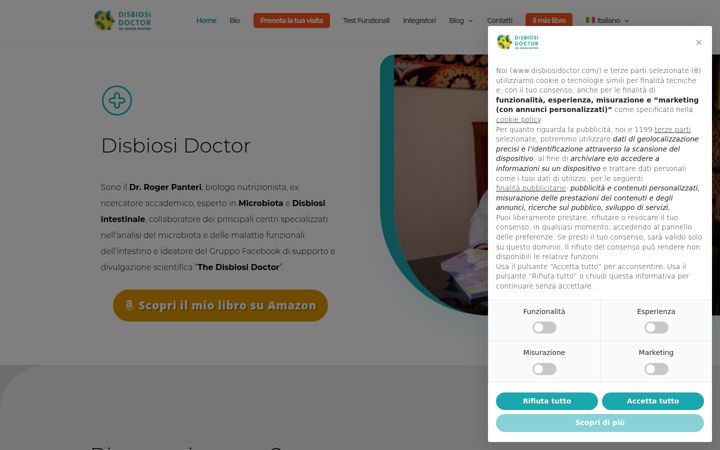 Screenshot of disbiosidoctor.com