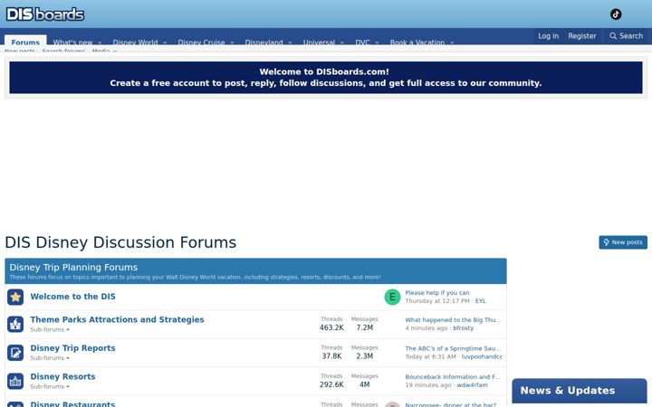 Screenshot of disboards.com
