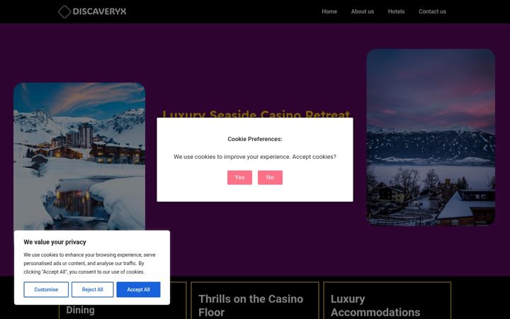 Screenshot of discaveryx.com