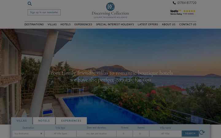 Screenshot of discerningcollection.com