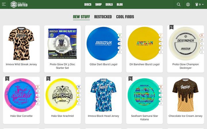 Screenshot of discgolfunited.com