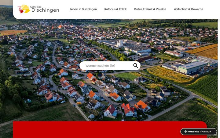Screenshot of dischingen.de
