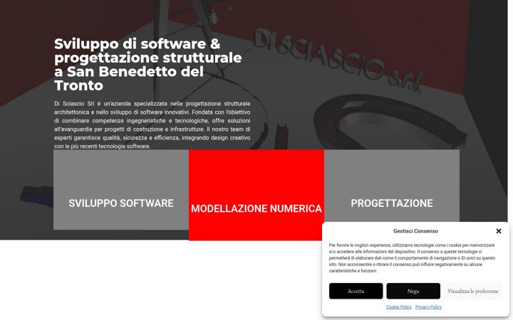 Screenshot of disciasciosrl.eu