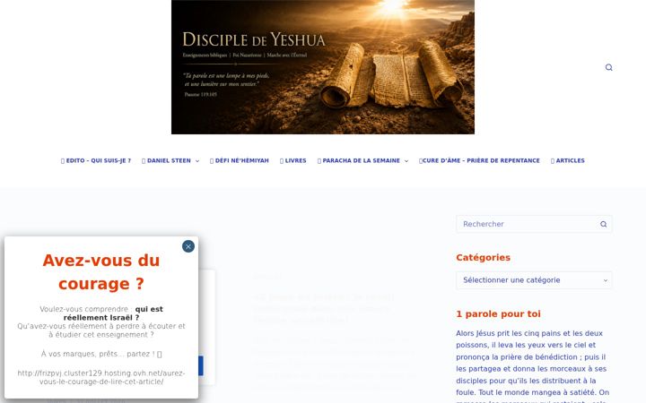 Posnetek zaslona discipledeyeshua.fr