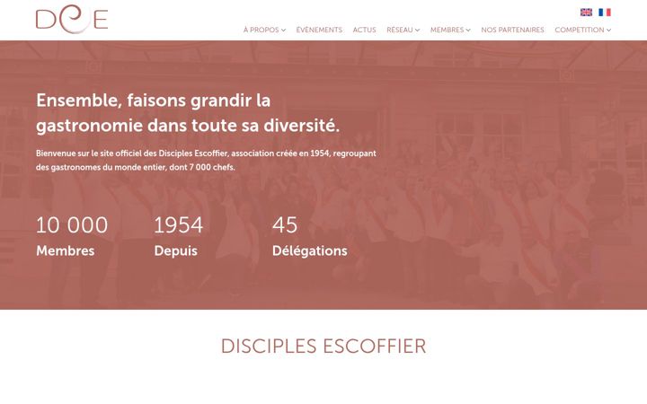 Ekrano kopija disciplesescoffier.org