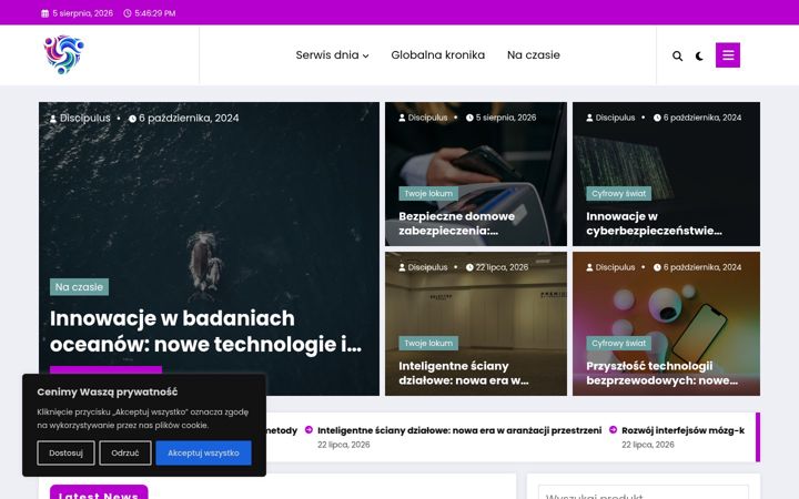 Screenshot stránky discipulus.com.pl