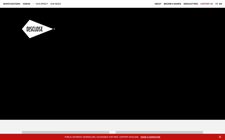 Screenshot του disclose.ngo