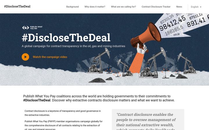 Screenshot of disclosethedeal.org