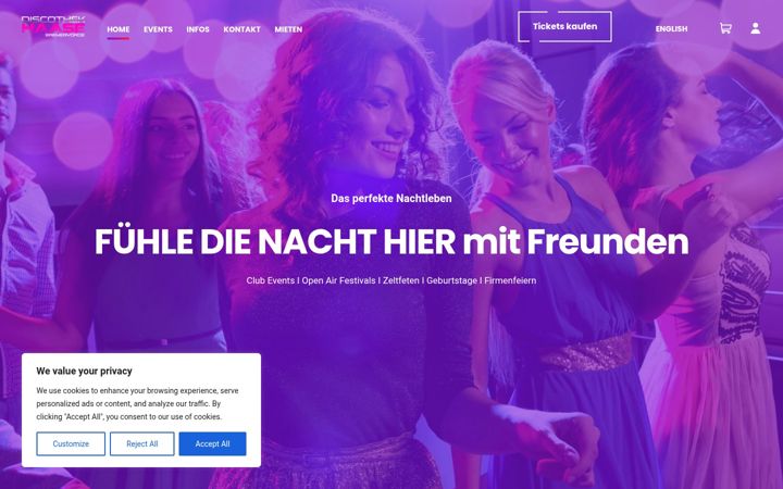 Screenshot of disco-haase.de