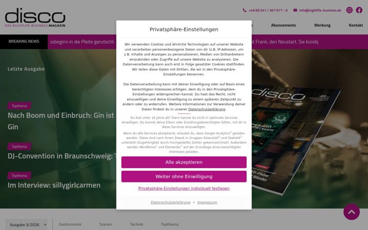 Screenshot of disco-magazin.de