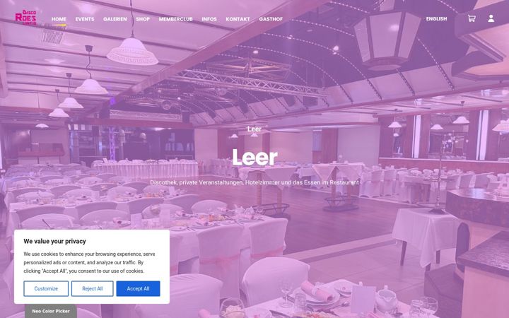 Screenshot of disco-roes.de