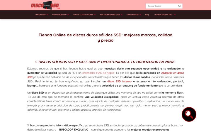 Screenshot of disco-ssd.com