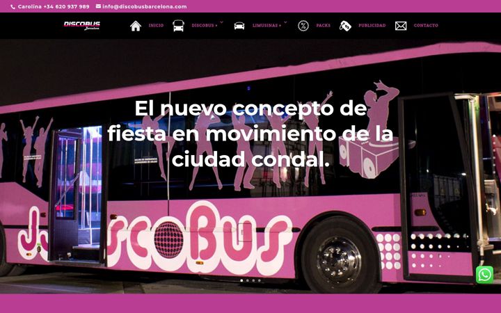 Screenshot of discobusbarcelona.com